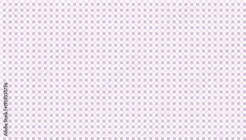 Lilac and white checkered seamless pattern, geometric squares texture for backgrounds and designs