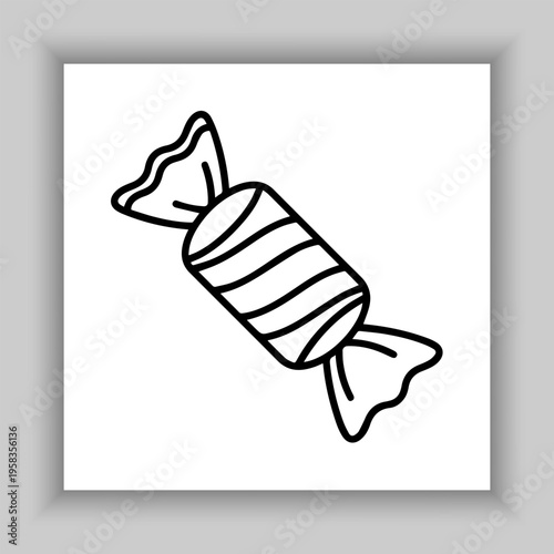 Sweet Candy Cane Bow Vector Collection.