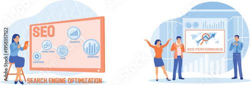 Illustrating the concepts and performance of search engine optimization