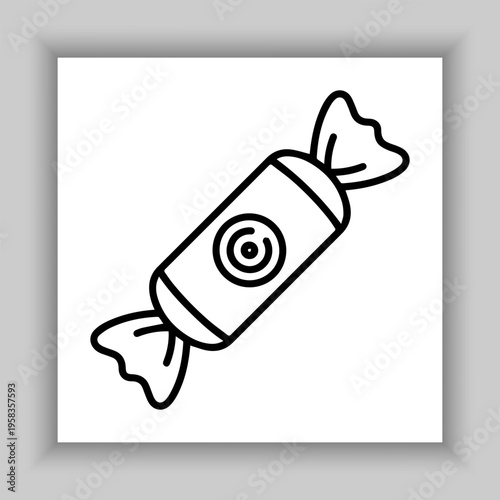 Sweet Candy Cane Bow Vector Collection.