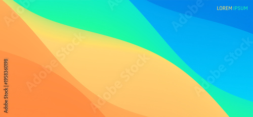 Abstract background. Dynamic effect. Creative vibrant gradients. Vector illustration for for brochure, poster, cover, card, presentation, flyer or banner.