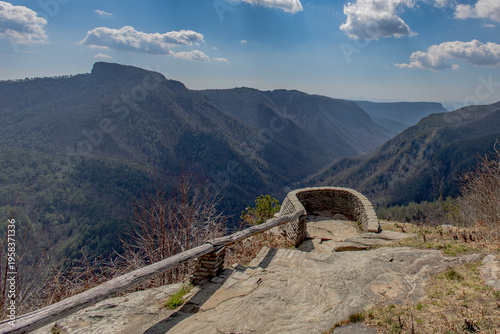 Konstfotografi Scenic views of the Linville Gorge from Wiseman's View