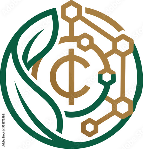 Innovative Green Crypto Technology Graphic