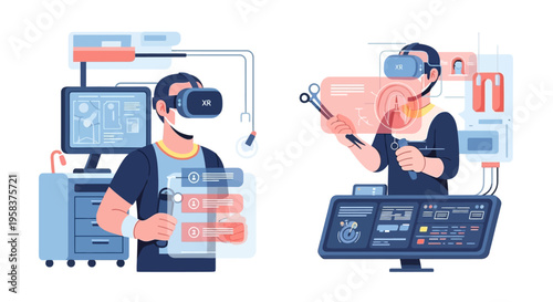 Virtual Reality Technology Enhancing Human Interaction and Data Visualization.