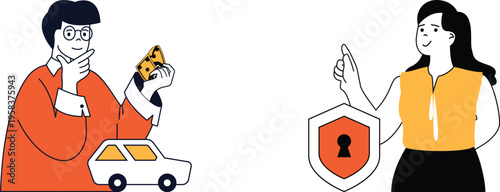 Digital payment and secure transaction for car sharing or ride services