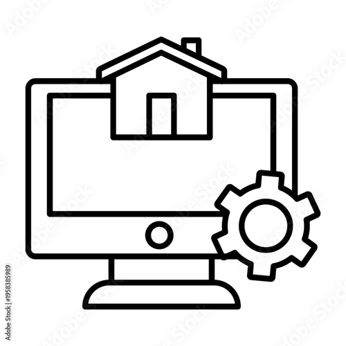 Online Managment Vector Icon