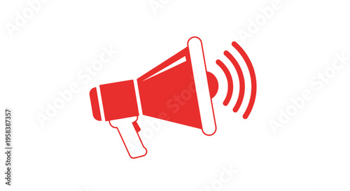 Megaphone icon announcement concept communication symbol vector