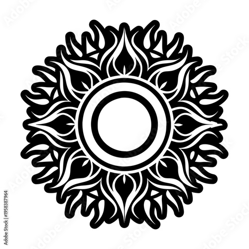 A filled style icon showing eclipse tattoo artwork