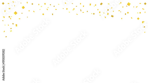 和風背景と金箔が上に舞うシンプルな背景透過フレームベクター素材