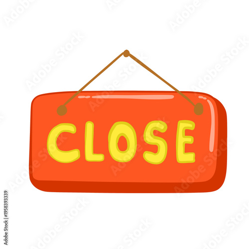 Illustration of a close sign