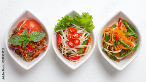 spicy thai salad collection som tam yum