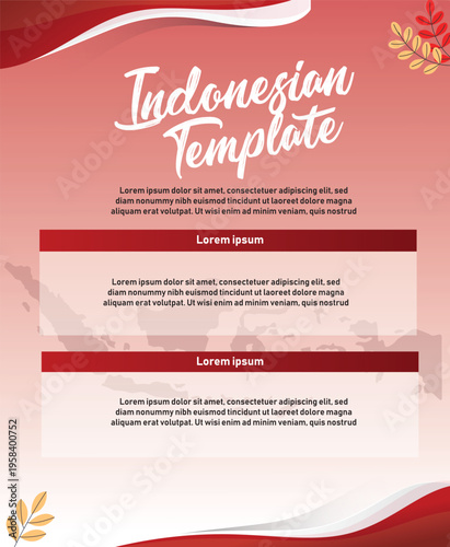 indonesia template design