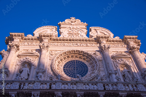 Fotografie The Basilica di Santa Croce is the most iconic example of Lecce Baroque, renowne