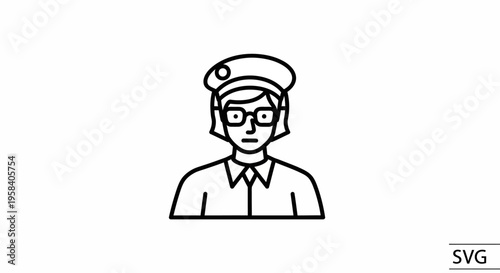 Simple line drawing of a person.