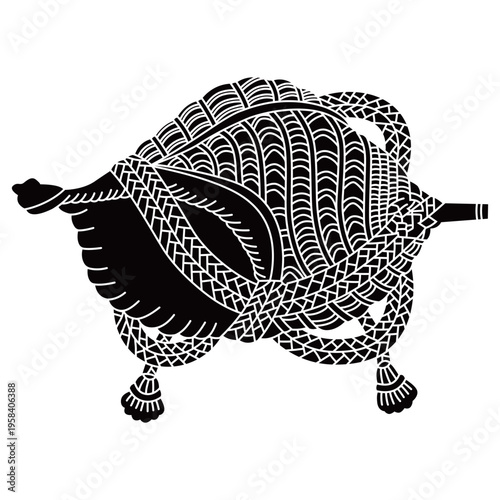 	家紋です。京都聖護院法螺貝といいます。