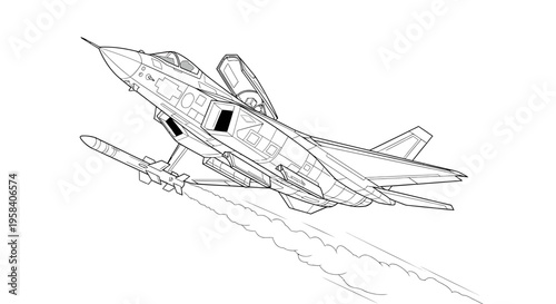 Fighter Jet Aircraft Military Plane 2.