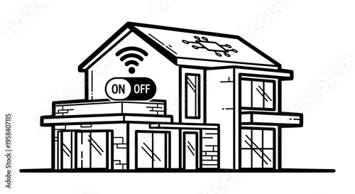 Smart Home Automation Control Panel House.