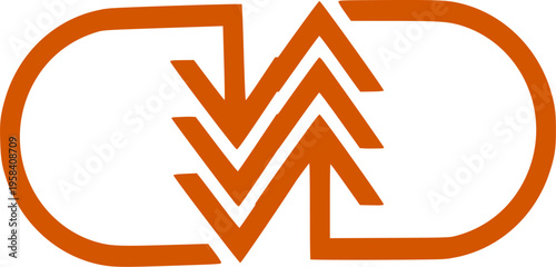 This symbolizes movement, exchange, recovery, and the dynamic process of healthcare or pharmaceutical innovation. It’s a clean, modern emblem suitable for medical, wellness, or biotech branding.