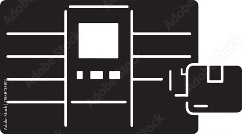 Vector smart card icon