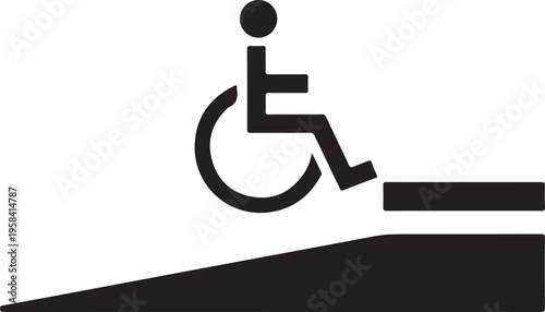 Vector wheelchair accessibility icon