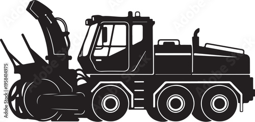 Vector heavy duty industrial road roller machine icon