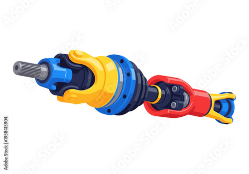 Detailed illustration of a CV joint assembly for automotive drivetrain systems