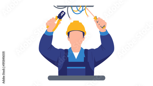 Labor Day Celebration: A group of construction workers, united in solidarity, hold up a banner proudly proclaiming Labor Day, honoring the hard work and dedication of the workforce.