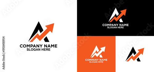 Letter A Growth Logo