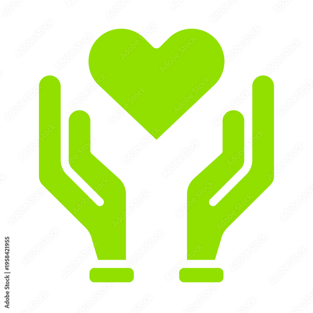 Fototapeta premium Kindness vector, clip art, and symbol. Flat design of kindness concept and simple design