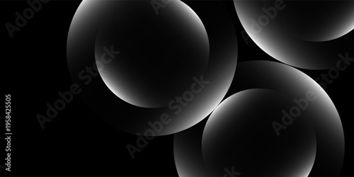 Futuristic abstract design with a floating black sphere and soft illumination, ideal for digital and sci-fi concepts.