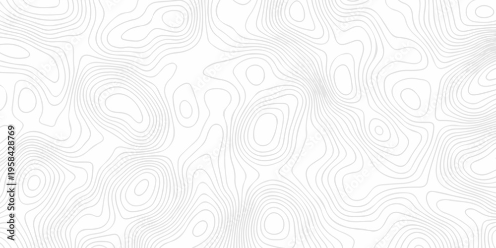 Fototapeta premium white grid landscape spiral line area curve topography elevation map design. wave diagram contour stripe spiral composition discovery paper surface design.