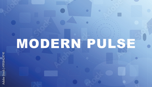 Modern pulse title screen with blue gradient background
