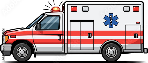 Emergency medical ambulance rescue first responder vehicle