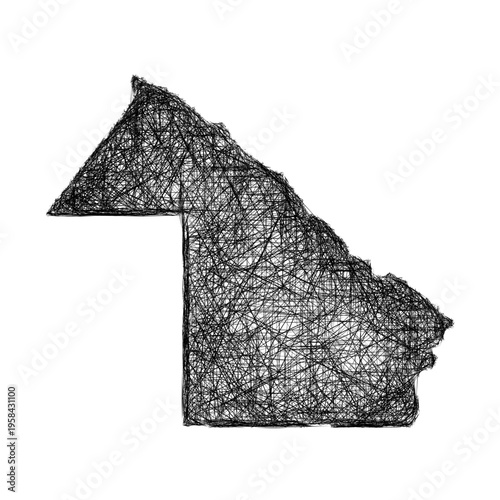 Sketch Chaco outline map design