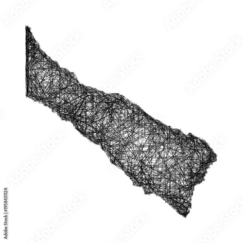 Sketch Formosa outline map design