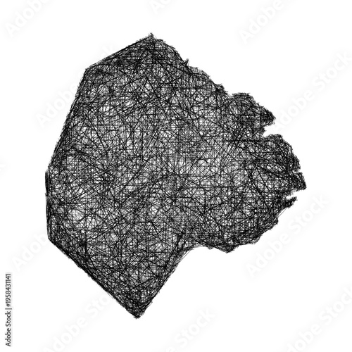 Sketch Ciudad de Buenos Aires outline map design