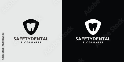 Dental Shield Logo with Tooth Icon.