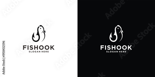 Fish Hook Logo Design 1.