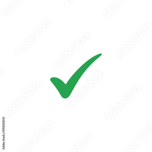 A green checkmark on a white background symbolizing approval and confirmation