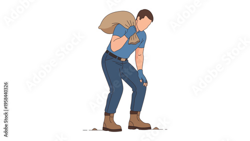 Labor Day Celebration: A group of construction workers, united in solidarity, hold up a banner proudly proclaiming Labor Day, honoring the hard work and dedication of the workforce.