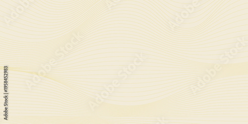 Abstract luxury background with gold wavy curve lines pattern (guilloche curves) in premium colors. Elegant vector golden diagonal striped texture template for banner, business card, headline backdrop