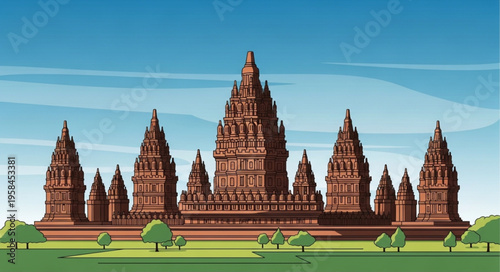Prambanan Temple Complex - A Majestic Architectural Marvel in Indonesia.