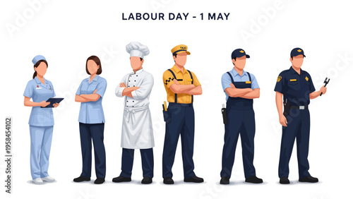 Labor Day's Professions: Celebrating the dedication and hard work of professionals from various industries on Labour Day. 