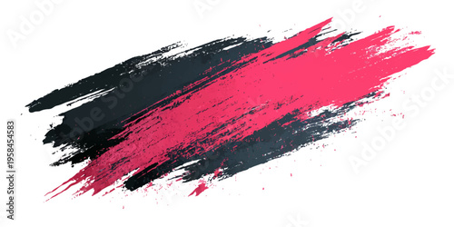 An abstract grunge vector background featuring red paint brush strokes and ink splashes with a bloody watercolor texture and splatter pattern for a dirty art backdrop design