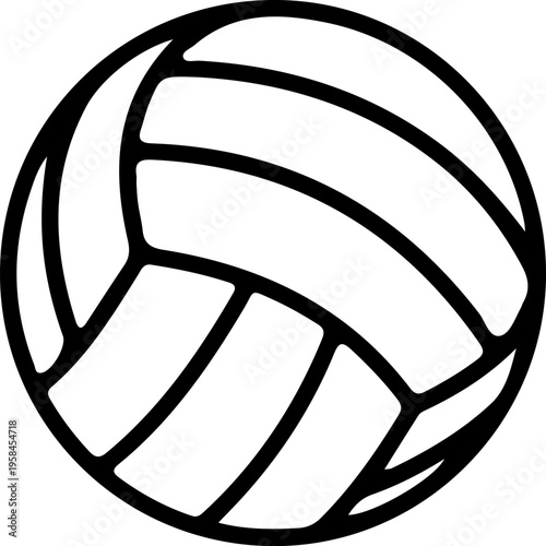 volleyball ball vector icon