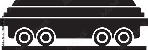Vector black truck icon