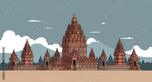 Magnificent Prambanan Temple - A Glimpse into Ancient Indonesian Architecture.