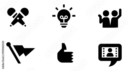 Clothing Apparel Icons Collection Vector