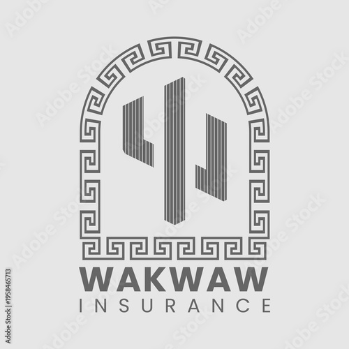 Wakwaw Insurance Company Logo Design.