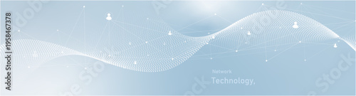 Digital technology and big data analysis background. White background with plexus lines abstract blue background with lines